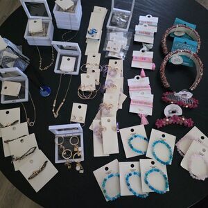 Bulk Wholesale Lot of Costume Jewelry and Accessories (65 Pieces)